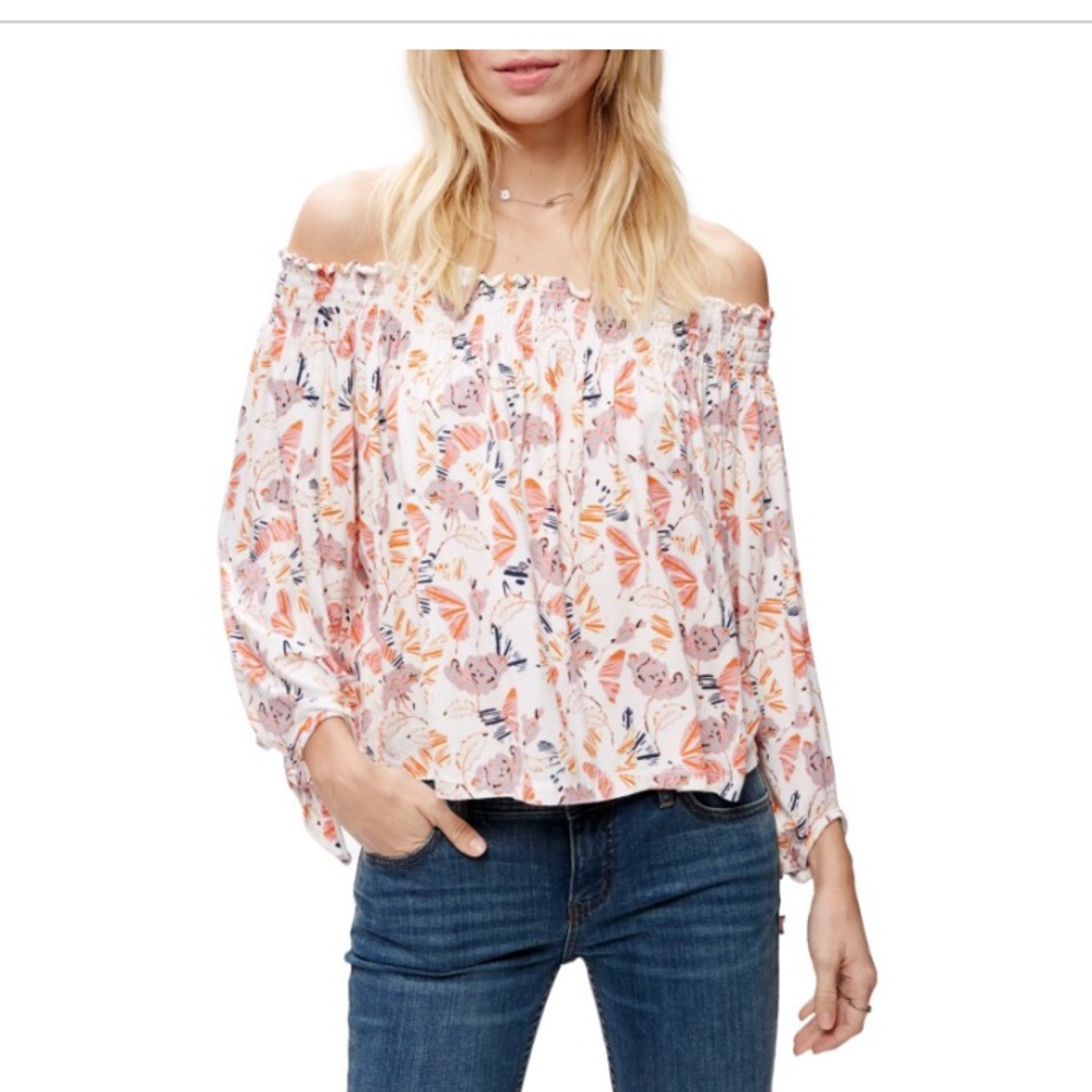 Free People lexington off the shoulder top